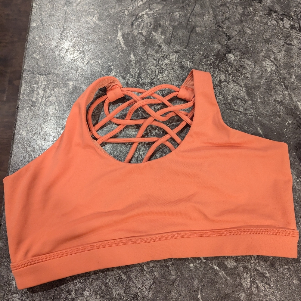 Coral butterfly back bra